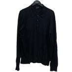 プラダ PRADA ニットポロシャツ ブラック サイズ:50