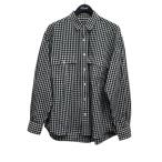 ポータークラシック Porter Classic Roll up ギンガムチェックシャツ ブラック　ホワイト サイズ：M