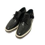 プラダ PRADA レースアップシューズ ブラック サイズ：35.5
