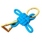 ショッピングボッテガ・ヴェネタ ボッテガヴェネタ BOTTEGA VENETA キーリング ブルー×ゴールド サイズ：-