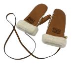  MiuMiu MIU MIU мутон кожа перчатка Brown размер :-