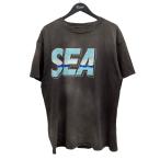 セントマイケル×ウィンダンシー SAINT MICHAEL×WIND AND SEA プリントTシャツ ブラック サイズ：L