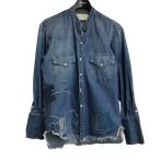 ショッピングウエスタン グレッグローレン GREG LAUREN 「DENIM WESTERN STUDIO」デニムウエスタンシャツ インディゴ サイズ：1