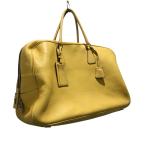 プラダ PRADA レザーボストンバッグ イエロー
