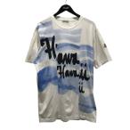 モンクレール MONCLER ハワイプリントTシャツ H10918C00047 ホワイト×ブルー サイズ:M