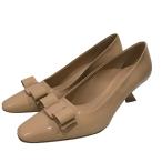 フェラガモ Ferragamo ヒールパンプス 0763727 ブラウン サイズ:5 2/1