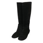 ショッピングLOUIS ルイヴィトン LOUIS VUITTON スウェードブーツ ML0150 ブラック サイズ：37