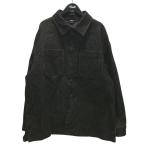 フェンディ FENDI 【FENDI LOGO FLOCK】 ロゴシャツジャケット FW1172 AM6L ブラック×ブラウン サイズ：56