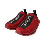 ドルチェアンドガッバーナ DOLCE ＆ GABBANA ソレント スワロフスキー スワロフスキースニーカー レッド サイズ：44