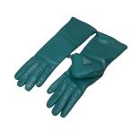  Prada PRADA кожа перчатка 1GG141 бирюзовый голубой 