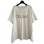 ショッピングセリーヌ セリーヌ CELINE 22SS スタッズロゴTシャツ ホワイト サイズ：XL