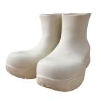 ショッピングbottega 【値下げ】BOTTEGA VENETA パドルブーツ アイボリー サイズ：37 (EC)