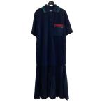 【値下げ】TOGA PULLA 24AW ジャージーシャツドレス TP242-JH234 CODE PIQUE JERSEY SHIRT DRESS ネイビー サイズ:36 (広島パルコ店)