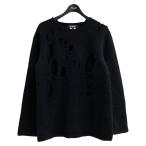 ブラックコムデギャルソン BLACK COMME des GARCONS 23AW デストロイ加工ニット 1L-N003 ブラック サイズ:L