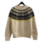 ショッピングマルジェラ 【値下げ】Maison Margiela ノルディック柄セーター S50GP0119 アイボリー×ブラック サイズ：S (EC)