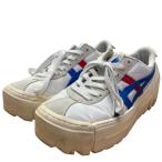 ショッピングオニツカタイガー 【値下げ】Onitsuka Tiger DELEGATION CHUNK ローカットスニーカー 1183A585 アイボリー×ブルー サイズ：24.5