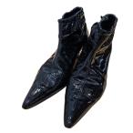 【値下げ】KHAITE ショートブーツ ブラック サイズ：37 (EC)