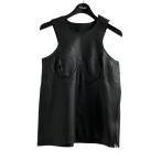 [ снижение цены ]sacai искусственная кожа майка черный размер :2 ( Shinjuku магазин )
