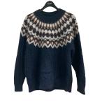 バトナー BATONER モヘアノルディッククルーネック ネイビー サイズ：1