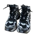 バレンシアガ BALENCIAGA ランナーハイスニーカー ブラック×ホワイト サイズ:27cm