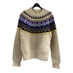 ショッピングマルジェラ メゾンマルジェラ Maison Margiela ノルディック柄セーター アイボリー×マルチカラー サイズ：S