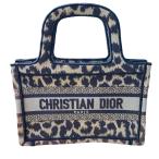 クリスチャンディオール Christian Dior レオパードブックトートミニバッグ ブラウン