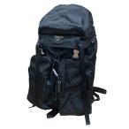 プラダ PRADA 「Re-Nylon ｘサフィアーノレザー バックパック」 ナイロンバックパック 2VZ019 ブラック