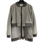 【値下げ】RONI ILAN レイヤードデザインブルゾン グレー サイズ：L (EC)