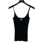  Courreges courreges Logo ребра топ черный × белый размер :S