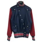 【値下げ】Vivienne Westwood バックオーブ刺繍ブルゾン ネイビー×レッド サイズ：44 (EC)