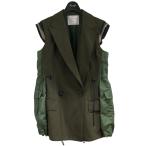 サカイ sacai ベストジャケット オリーブ サイズ:2