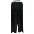 【値下げ】CELINE ストライプフレアサーフパンツ ブラック サイズ：44 (EC)