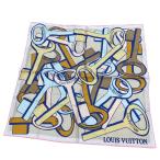 ルイヴィトン LOUIS VUITTON スカーフ ライトピンク×マルチカラー サイズ：-