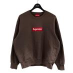シュプリーム Supreme ボックスロゴスウェットトレーナー ブラウン×レッド×ホワイト サイズ：S