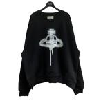 ヴィヴィアンウエストウッド Vivienne Westwood スプレーオーブプリントスウェット ブラック サイズ：XXL
