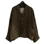 ショッピングリネン ジギーチェン ZIGGY CHEN リネンジャケット ブラウン サイズ：46