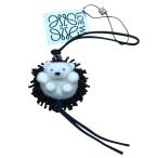 ロエベ LOEWE チャーム ブラック×アイボリー