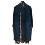 バレンシアガ BALENCIAGA ドッキングステンカラーコート ネイビー サイズ：34