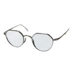 カメマンネン KameManNen 眼鏡 KMN9916 シルバー×クリアレンズ