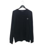 フレッドペリー FRED PERRY クルーネックニット セーター ネイビー サイズ：L