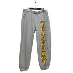 ショッピングused トランスポート TRANSPORT カレッジロゴスウェットパンツ グレー サイズ：XL