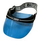 ショッピングdior クリスチャンディオール Christian Dior JADIOR サンバイザー ブラック×ホワイト×クリアブルー サイズ：-