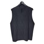 イッセイミヤケオムプリッセ HOMME PLISSE ISSEY MIYAKE 25SS ハイネックプリーツベスト HP51JK118 ブラック サイ