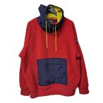 ショッピングラルフ ポロラルフローレン POLO RALPH LAUREN フリースプルオーバーパーカー POLO HI TECH レッド×ネイビー×イエロー サイズ：L
