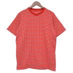 シュプリーム Supreme 2014AW　ESD Jacquard Top　ジャガードTシャツ レッド×ホワイト サイズ：M