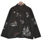 アレッジ ALLEGE Embroidery Blouson　刺繍ジャケット　ブルゾン ブラック サイズ：1