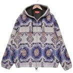 【値下げ】Supreme 2022AW　Woven Hooded Jacket　総柄フーデットジャケット パープル サイズ：M (三軒茶屋店)