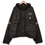 【値下げ】YEEZY SEASON5×adidas Calabasas Sport Parka マルチポケットナイロンジャケット CJ7592 ブラック サイズ:L (三軒茶屋店)
