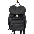 【値下げ】PRADA ウールミニリュック　バックパック　バッグ　V203 グレー (三軒茶屋店)