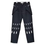 【値下げ】Kiko Kostadinov 2021SS ARCADIA EMBROIDERED TROUSER デザインパンツ 00102021 ブラック サイズ:44 (三軒茶屋店)